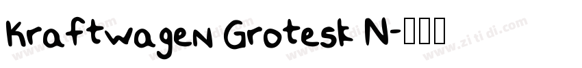 Kraftwagen Grotesk N字体转换